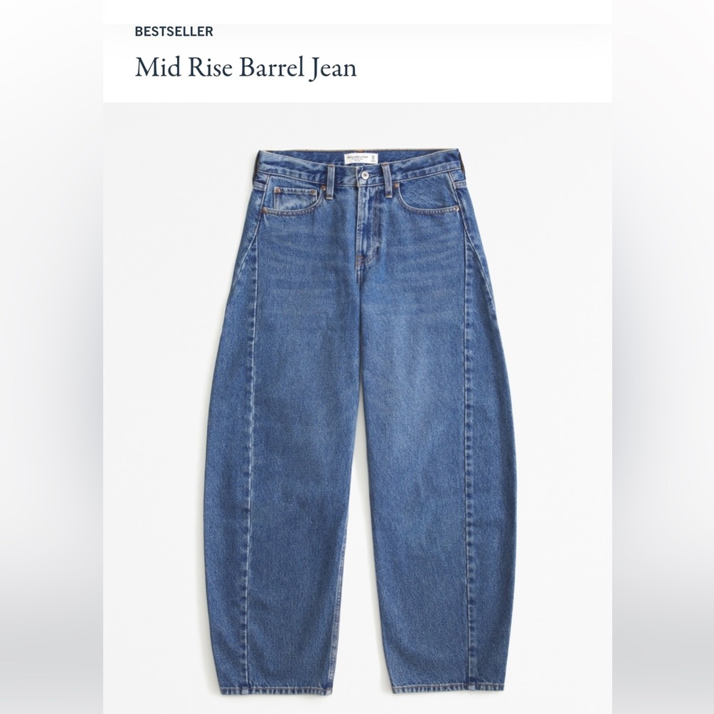Abercrombie & Fitch Mid Rise Blue Jeans size 29 (8R)
